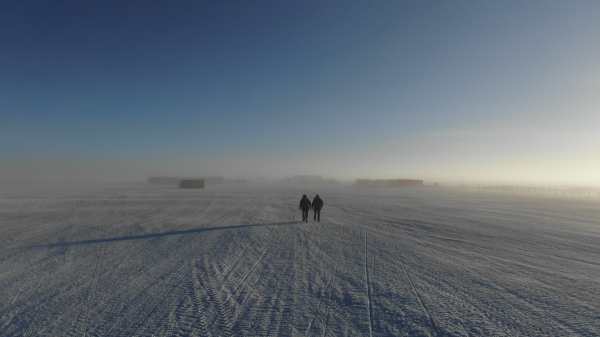 Concordia station at the beginning of winter