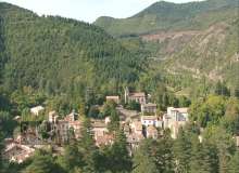 The village of Avene, thermal baths, Pierre Fabre cosmetics