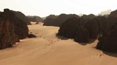 Rocky desert in Djanet region