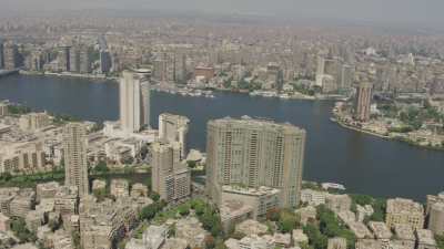 Cairo City on the Nile shore