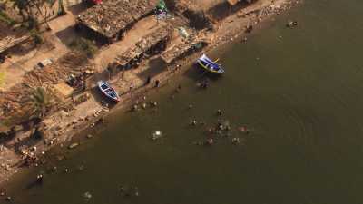 Fishermen village On the Nile's shore