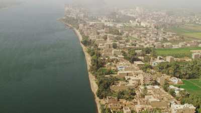 Nile River and Sugar Cane plant