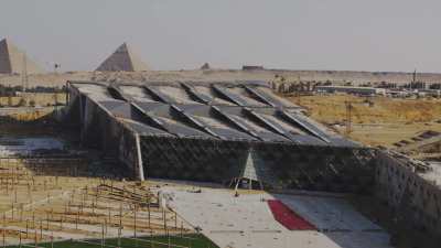 Grand Egyptian Museum close to the Pyramids