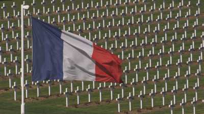 National Necropolis and the French flag