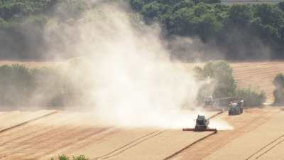 Moissons dans la Beauce