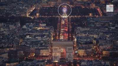 The Triumphal Way of Paris and the Arc de Triomphe