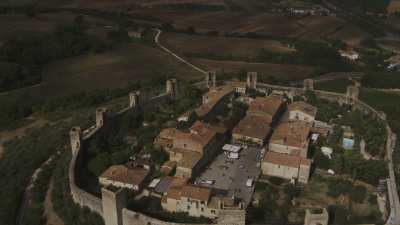 Small fortified village near San Gimignano
