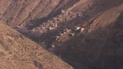 Villages in the mountains and stepped cultures around Tacheddirt