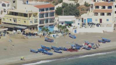 Small boats on the Azla beaches, Beni Maadane, near Tetouan