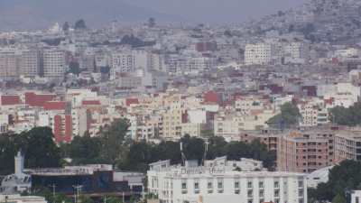 Wide shot of Tetouan from the Martil river