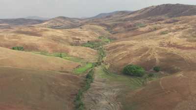 Arid lands and hills, farmers
