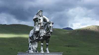 Monumental statue of Gengis Khan