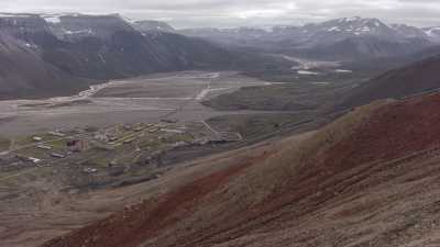 Abandoned Russian mining site of Pyramiden