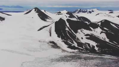 Svalbard, mountains and snow-capped peaks