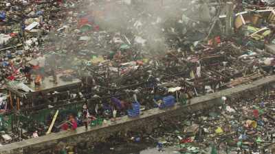Ruins of devastated Tacloban after Haiyan Typhoon