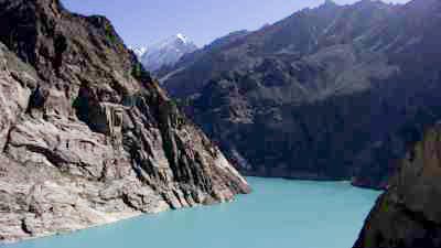Calm waters of Attabad Lake