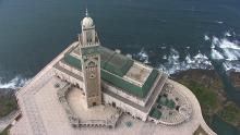 The city and Hassan II Mosque