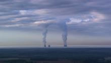 The fumes of two different Power Plants