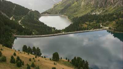 Plan d'Aval Dam and Plan d'Amont,Alps