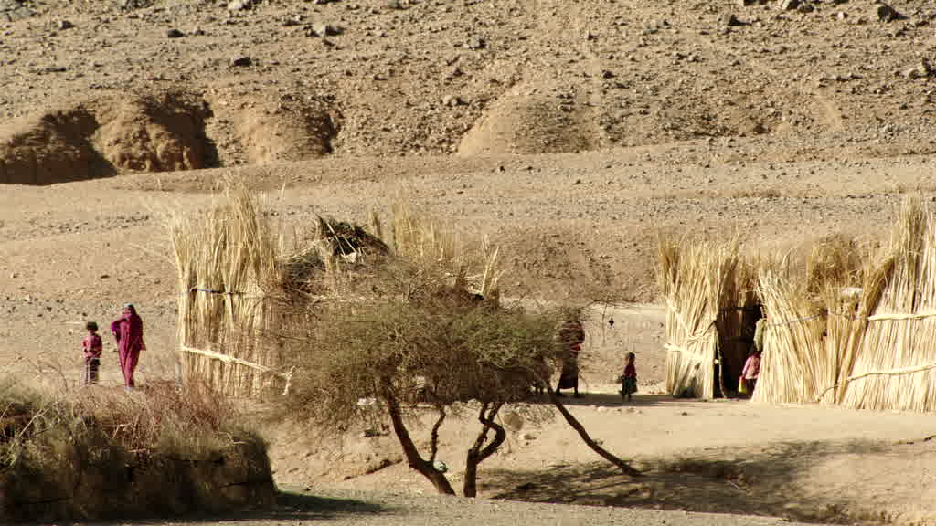 A small village in the Hoggar Mountains
