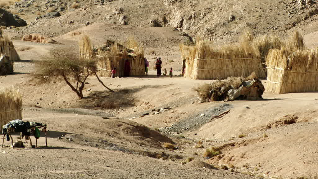 A small village in the Hoggar Mountains