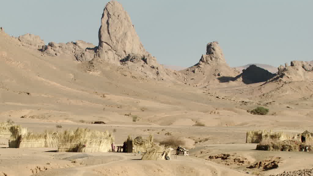 A small village in the Hoggar Mountains