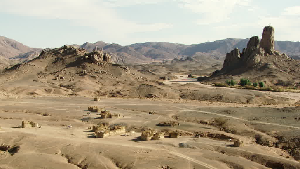 A small village in the Hoggar Mountains