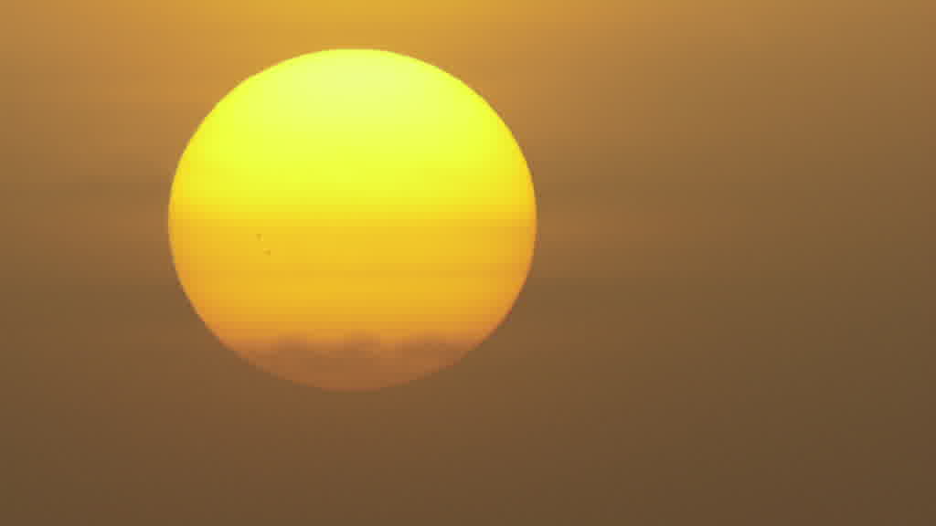 Lever de soleil sur le Sahara algérien