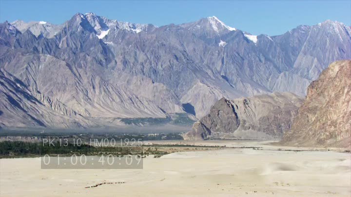 Yak caravan over the Indus, Gilgit-Baltistan