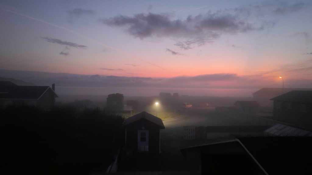 Miquelon dans la brume du petit matin