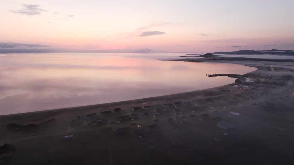 Miquelon dans la brume du petit matin