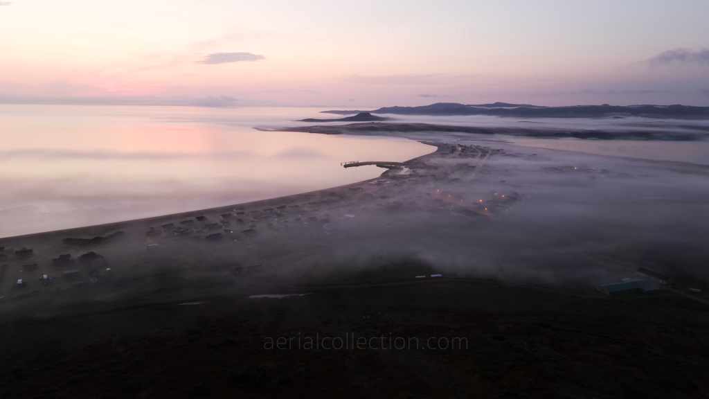 Miquelon dans la brume du petit matin
