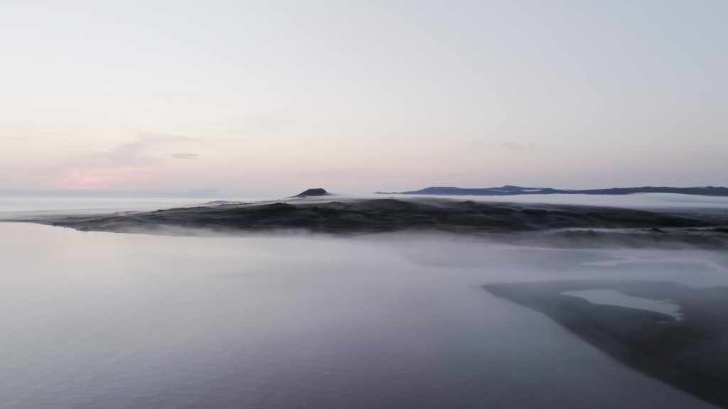 Miquelon dans la brume du petit matin