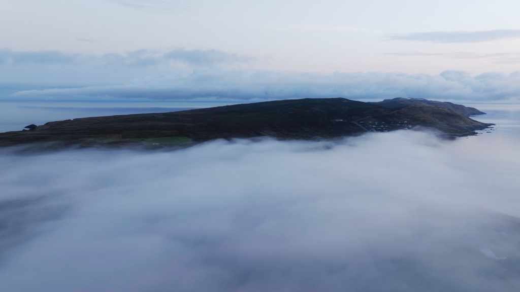 Miquelon dans la brume du petit matin