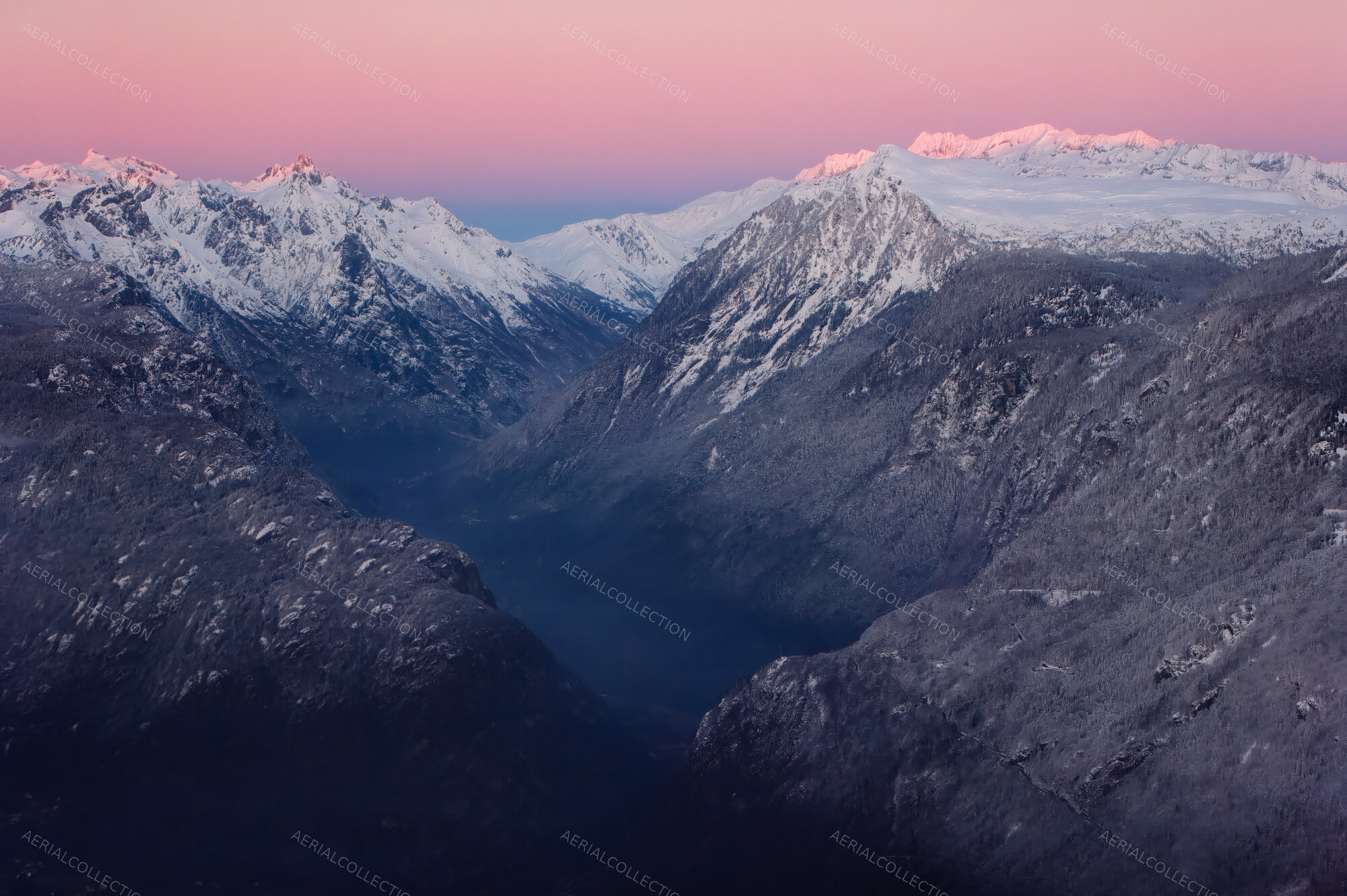 Alpine Valley at Sunset