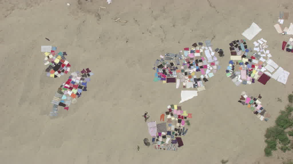 Séchage du linge sur la rivière entre Haiti et la République Dominicaine