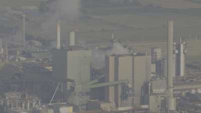 Port facilities and factories near Rouen