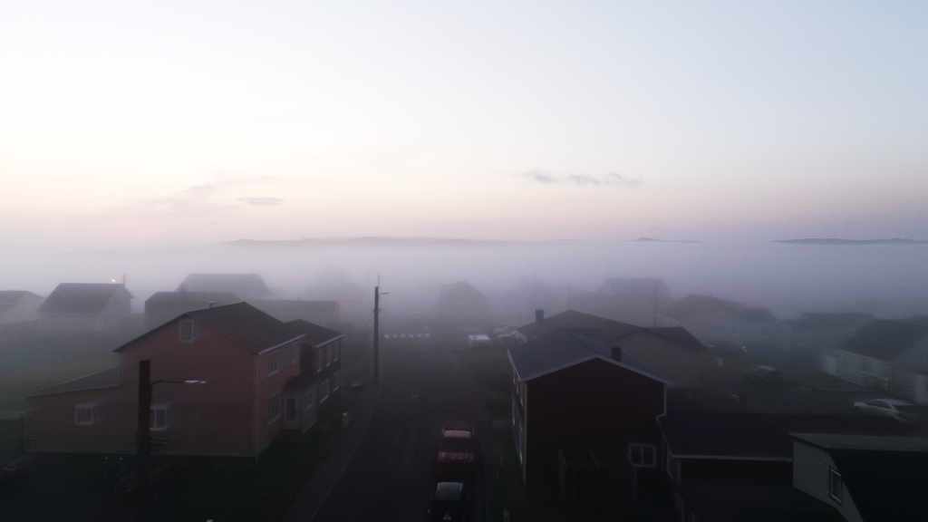 Miquelon in Early Morning Mist