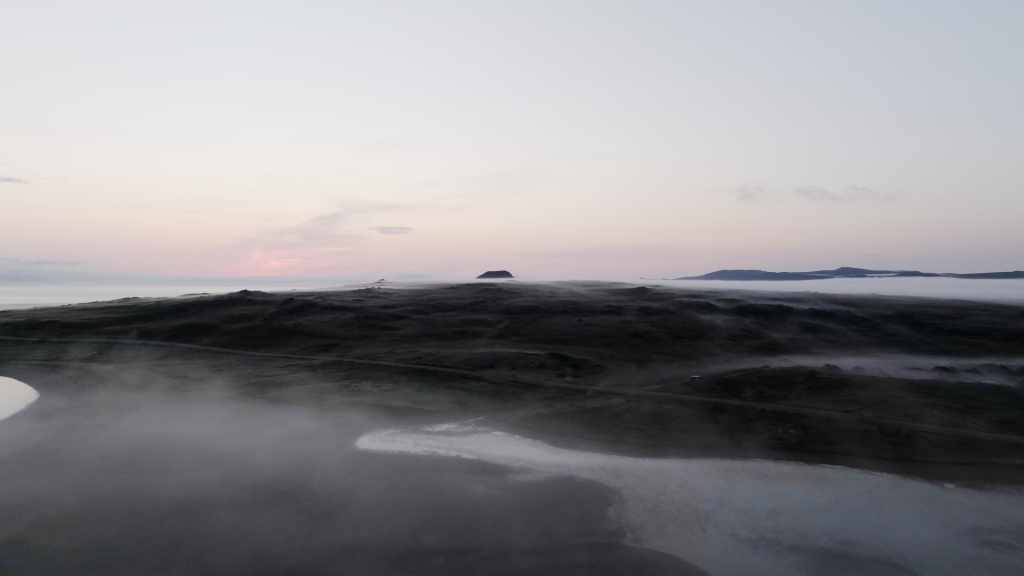 Miquelon in Early Morning Mist