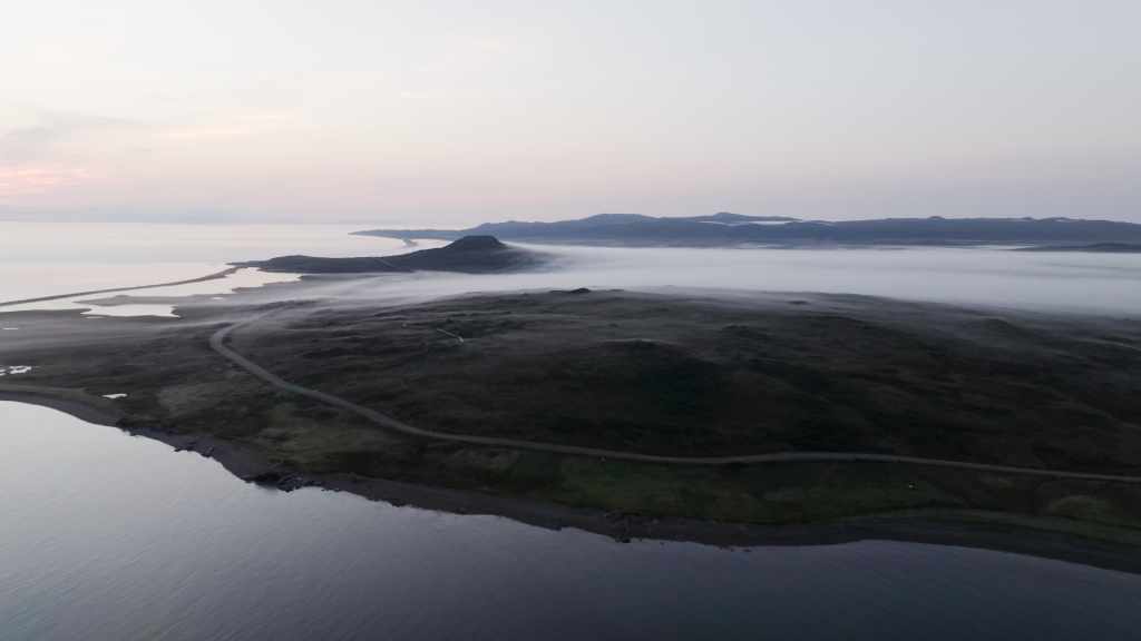 Miquelon in Early Morning Mist