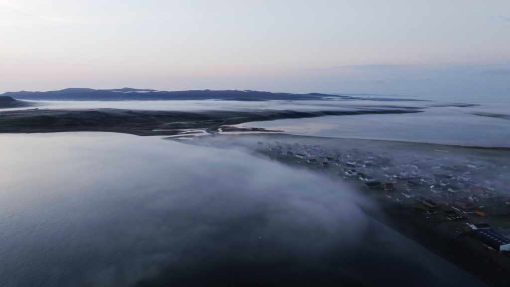 Miquelon in Early Morning Mist