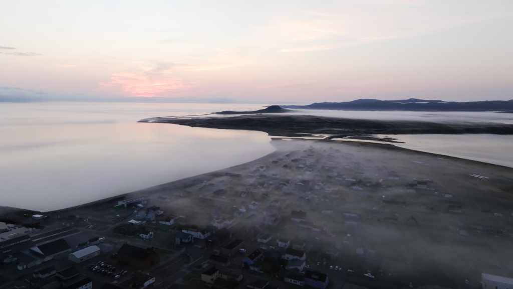 Miquelon in Early Morning Mist