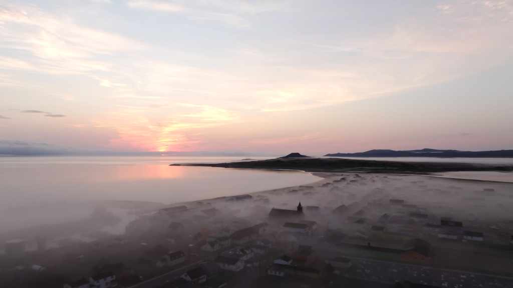 Miquelon in Early Morning Mist